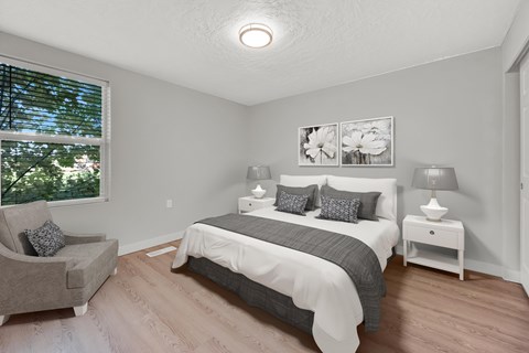 Floor plan for 1 bed, 1 bath, 700 sqft
